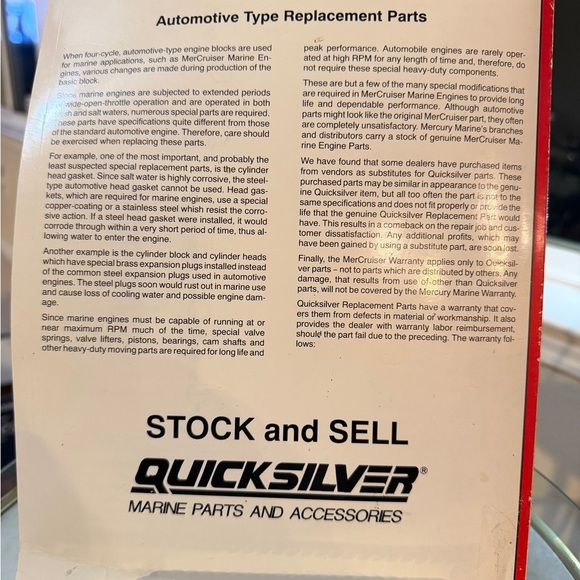 MerCruiser Service Training Notebook 90-90593 (1993) Brunswick Corp Boat Marine - Picture 3 of 7